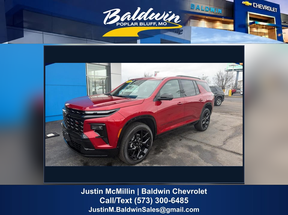 2026 Chevrolet Traverse RS — full vehicle photo